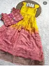 Ajd 8178 Pure Viscose Chinon Kids Wear Gown Wholesale Clothing Suppliers In India